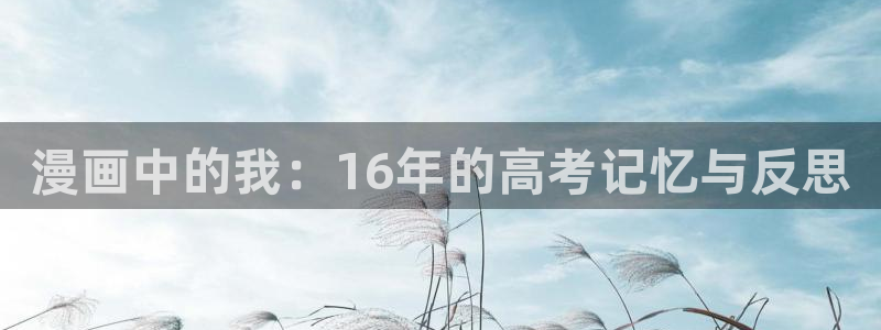 哔咔漫画禁漫：漫画中的我：16年的高考记忆与反思